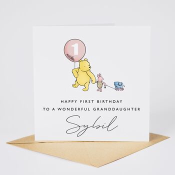 Winnie The Pooh 2nd Birthday Son Card *Fully Personalised, 4 of 6