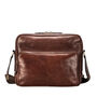 Men's Italian Leather Shoulder Bag 'Santino Medium', thumbnail 4 of 12