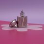 Personalised Monogram Hipflask Keyring, thumbnail 1 of 3