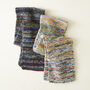 Fair Trade Unisex Chunky Scarf Repurposed Waste Wool, thumbnail 7 of 10