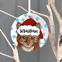 Christmas Personalised Ceramic Cat Decoration, thumbnail 4 of 6