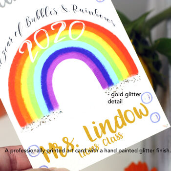 Rainbow Bubbles Thank You Card, 5 of 9