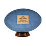 Personalised Denim Rugby Ball Four Panel Jeans Ball, thumbnail 1 of 3