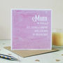 Watercolour Style Personalised Mother's Day Card, thumbnail 1 of 3