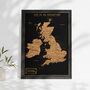 UK Cork Travel Map With Pins Traveller Gifts, thumbnail 1 of 7