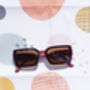 Red Front Lens Rectangle Y2k Style Sunglasses, thumbnail 2 of 7