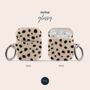 Beige Dots Air Pods Case With Keychain, thumbnail 2 of 5