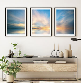 Contemporary Set Of Three Abstract Prints Posters, 12 of 12