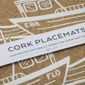 Cork Placemats And Coasters | Ebb And Flo, 6 of 7