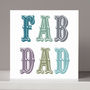 'Fab Dad' Card, thumbnail 1 of 2