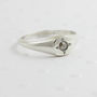 Diamond Mini Signet Ring, thumbnail 6 of 8