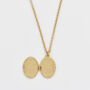Robin And Blackberry Gold Locket Chain Necklace, thumbnail 4 of 8