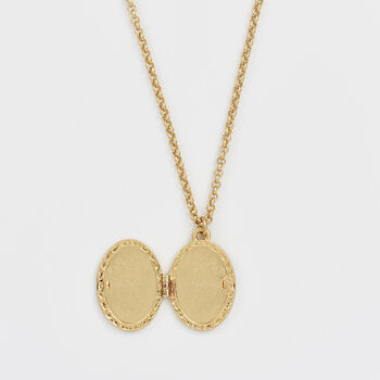 Robin And Blackberry Gold Locket Chain Necklace, 4 of 8