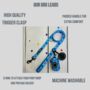 Blue Polka Dot Dog Lead/Leash, thumbnail 2 of 4