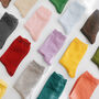 Daily Basic Cotton Socks: Women's Spring Summer Colourful Socks, thumbnail 1 of 10
