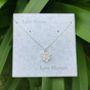 Lily White Flower Delicate Pendant Necklace, thumbnail 3 of 4