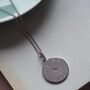 Diamond Latitude And Longitude Necklace In Silver, thumbnail 1 of 7