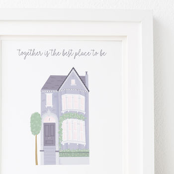 Personalised Family Home Print, 2 of 5