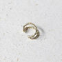 9ct Solid Gold Twisted Double Ear Cuff, thumbnail 2 of 3