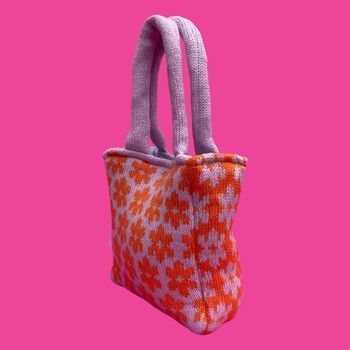 Blossom Knitted Mini Box Bag, 2 of 3