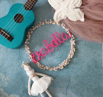 Personalised Pom Pom Bedroom Sign, 5 of 7