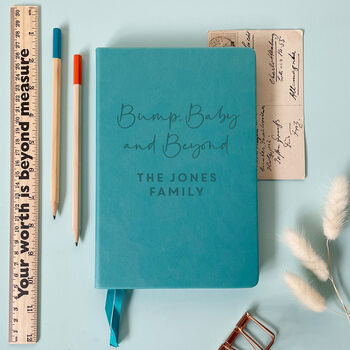Bump, Baby And Beyond Personalised Notebook Journal, 11 of 12
