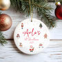 1st Christmas Personalised Tree Bauble Keepsake, thumbnail 1 of 5