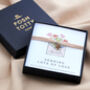 Personalised 'Sending Love' Flower Bracelet Gift Box, thumbnail 1 of 4