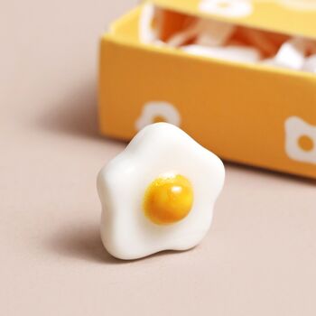 Tiny Matchbox Ceramic Egg Token, 2 of 4