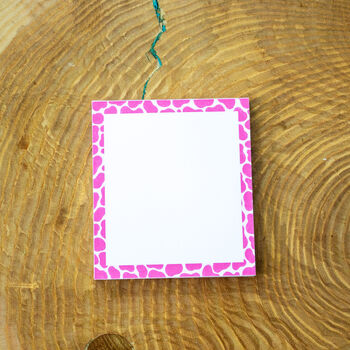 Pink Cow Print Memo Pad, 3 of 7