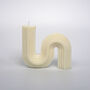 Geometric Wave Squiggle Soy Wax Candle, thumbnail 2 of 2