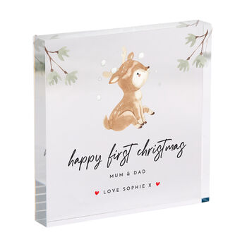 First Christmas Acrylic Plaque Gift, 4 of 9