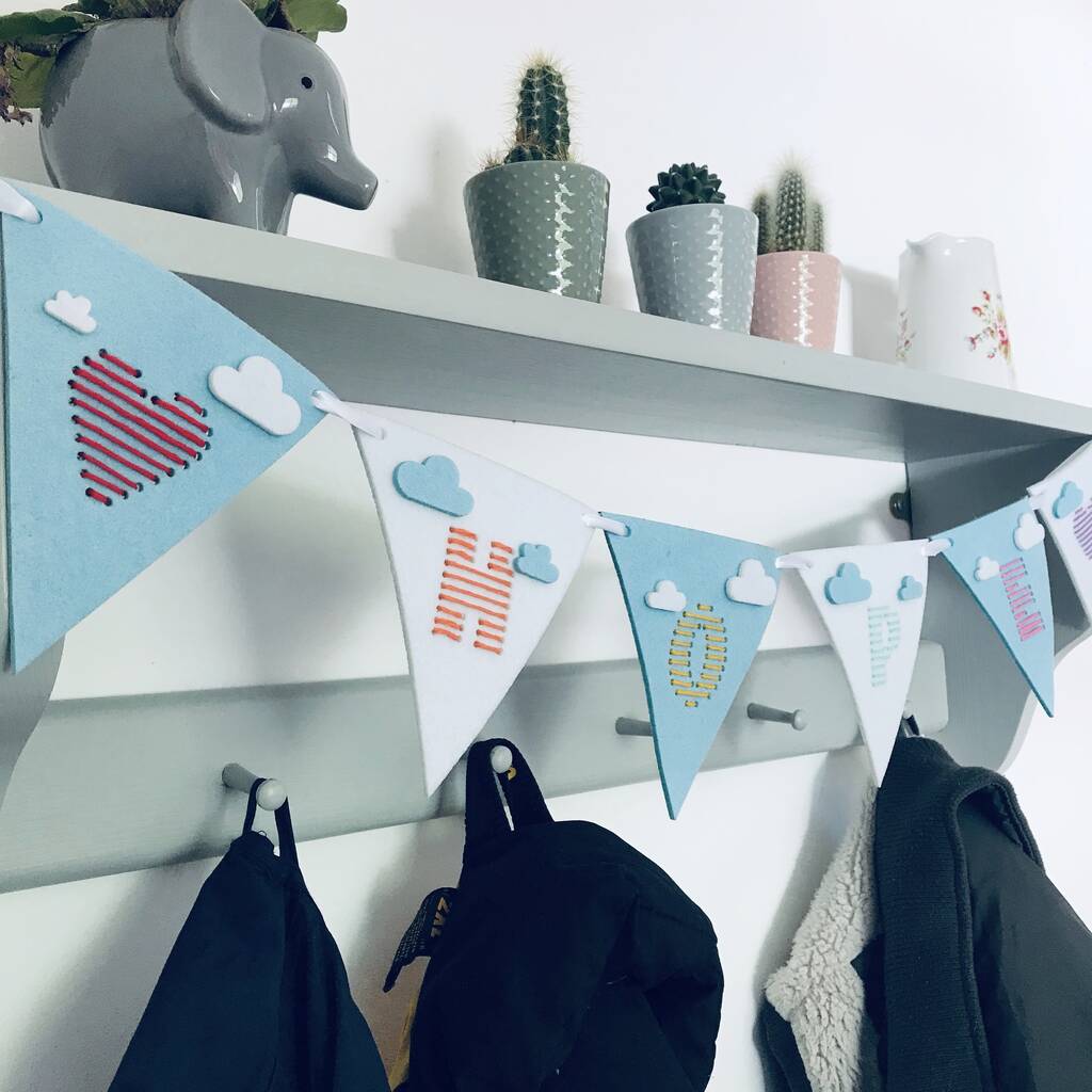 Hope Rainbow Bunting Embroidery Kit By just toppers