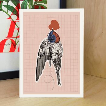 Lovebird Card Valentine's Day / Love You Card, 3 of 4