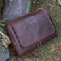 Personalised Luxury Large Leather Wash Bag Men's Gift, thumbnail 1 of 9