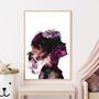 Custom Child Family People Silhouette Portrait Print, thumbnail 1 of 6
