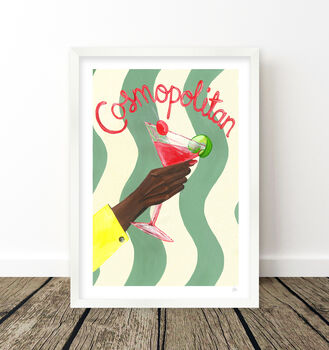 Cosmopolitan Cocktail Art Print, 8 of 10