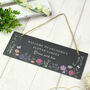 Wild Flowers Slate Garden Sign For Friend, thumbnail 1 of 2