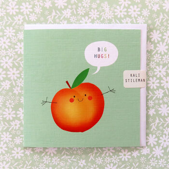 Big Hugs Peach Card, 4 of 5