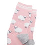 Women's Woolly Sheep Marl Bamboo Socks Pink, thumbnail 3 of 4