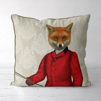 Fox Hunter Decorative Cushion, 2 of 4
