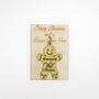 Personalised Gingerbread Man Christmas Bauble Card, thumbnail 5 of 8