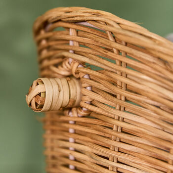 Fluted Toilet Roll Holder And Basket, 4 of 6