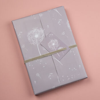 Dandelion Seeds Botanical Wrapping Paper Set, 2 of 8