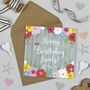 Sage Garden Happy Birthday 'Lovely!' Card, thumbnail 1 of 2