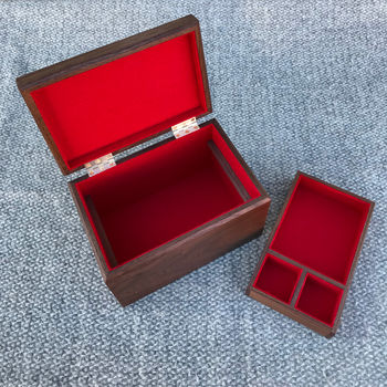 Personalised Walnut Jewellery Box, 5 of 8