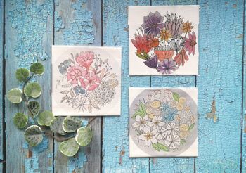 Pastel Blooms Embroidery Pattern, 3 of 6