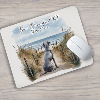 Personalised Weimaraner Dog Beach Walk Collection, 5 of 8