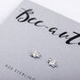 Bee Sterling Silver Earrings, thumbnail 2 of 7