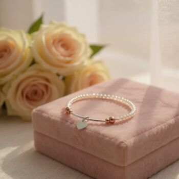Sterling Silver Heart Charm Bracelet, 3 of 12